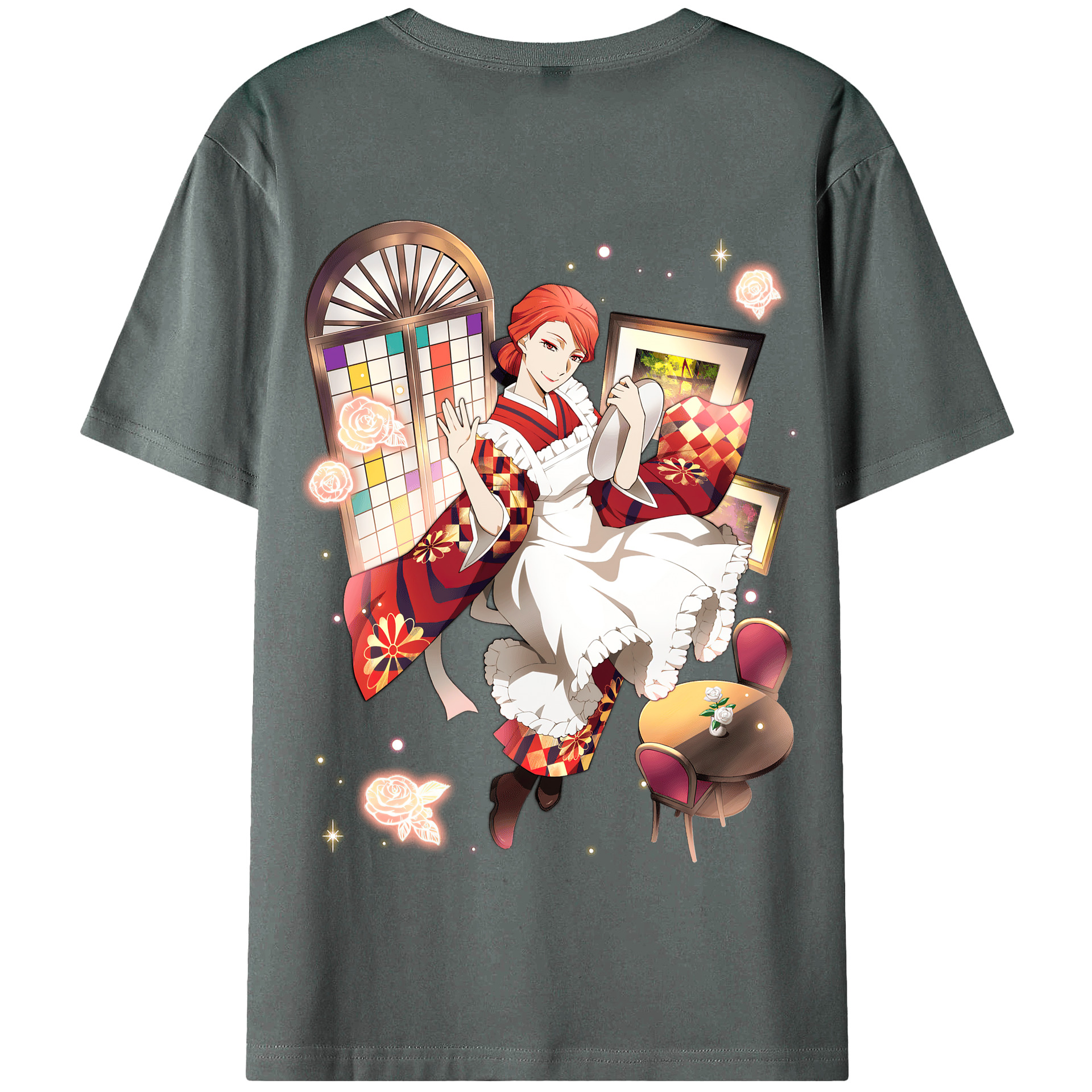 （画像用） 文豪ストレイドッグス Bungo Stray Dogs 綿100％半袖Tシャツ（背面プリント）